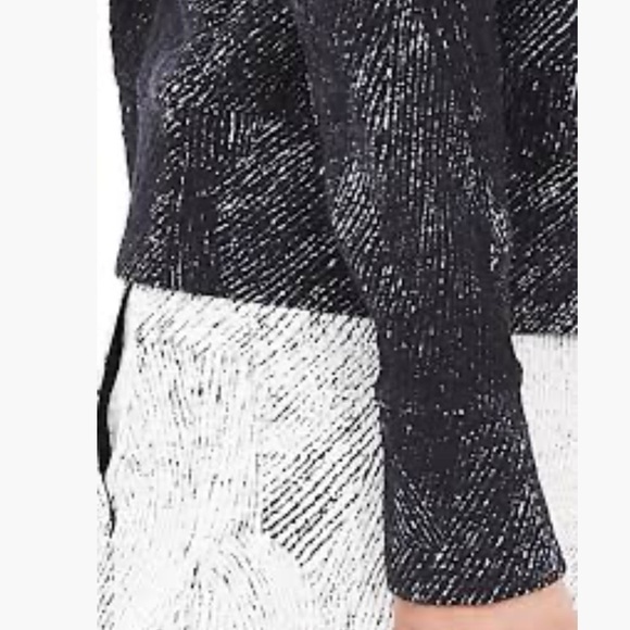 Banana Republic Color Block Jacquard Sweatshirt Long Sleeve Crew Neck Size XS - Picture 8 of 16